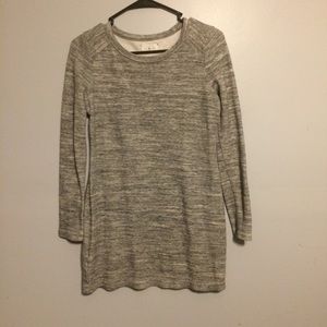 Lou & Grey Sweatshirt Size XS Gray Tunic Long Sleeve Loungewear Athleisure